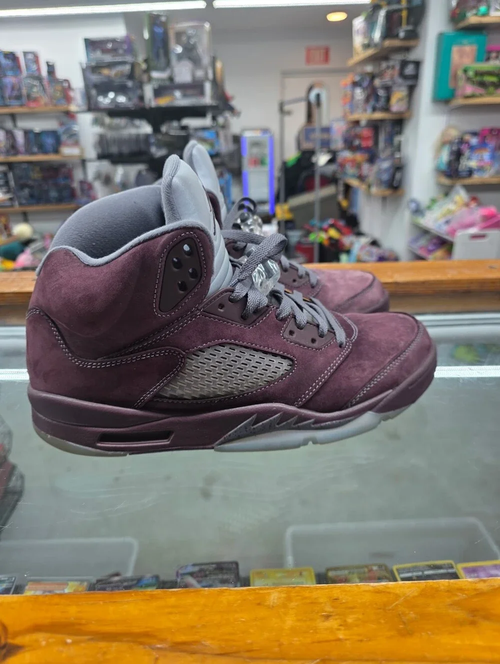 Nike Air Jordan 5 Retro SE Deep Burgundy Graphite Suede DZ4131-600 Men's 11.5